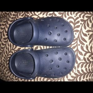 Kids Navy Crocs